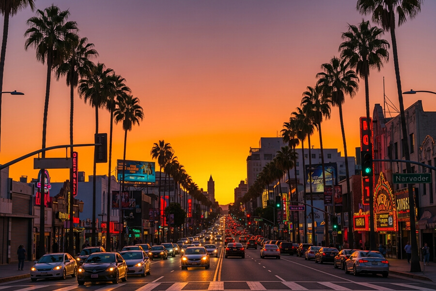 Sunset Blvd, Los Angeles, CA